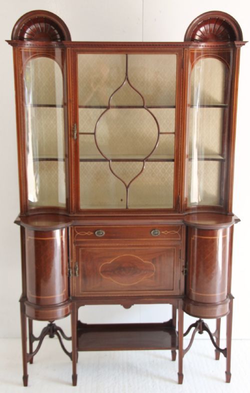 elegant edwardian display cabinet