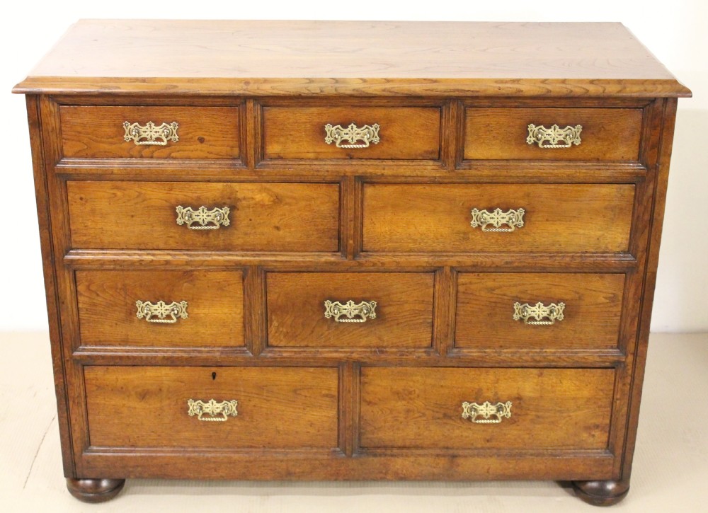 lancashire oak chest of drawers