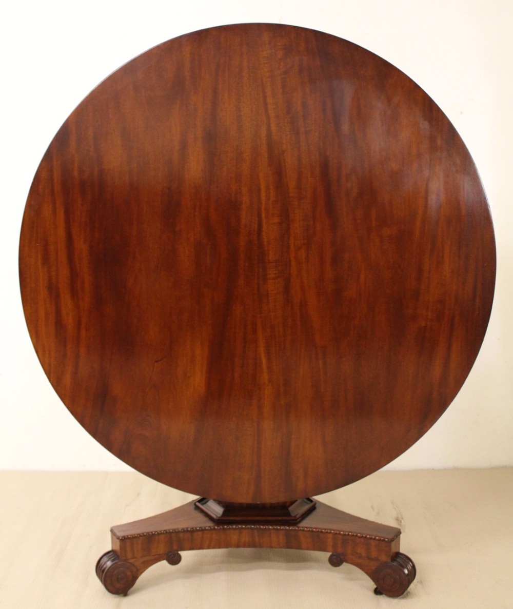 william iv round mahogany table