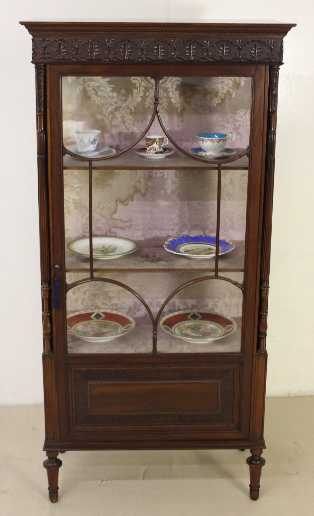 mahogany display cabinet