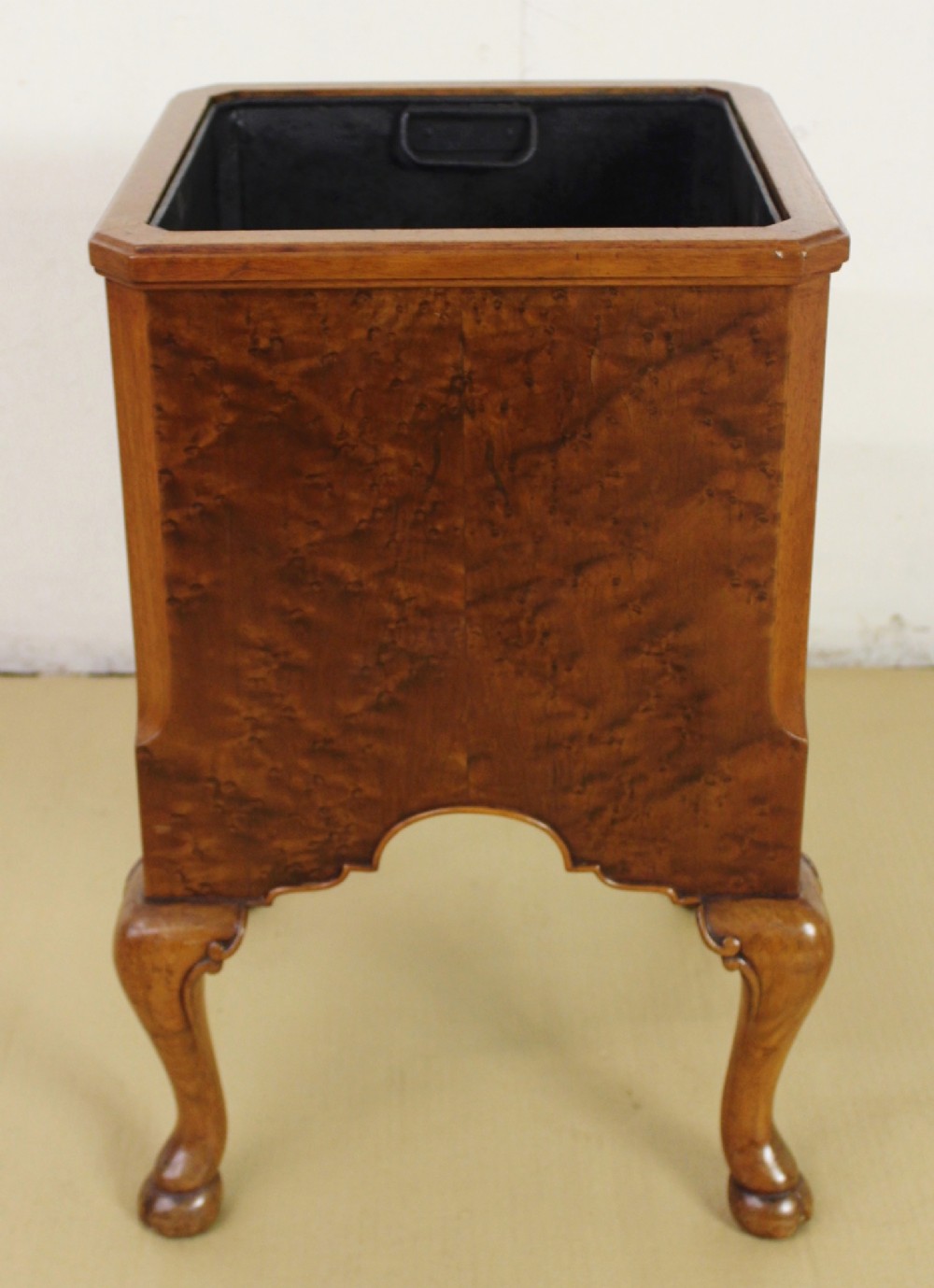 burr walnut planter or bin