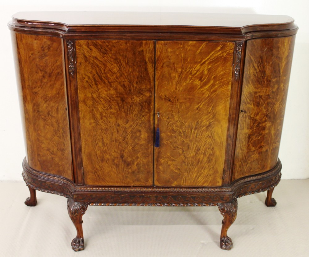 figured walnut commode