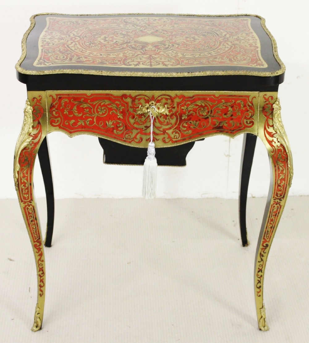 19th century boulle work table
