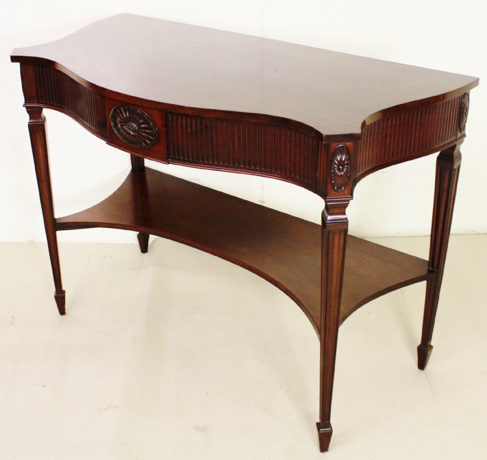 mahogany console table by t wilson of london