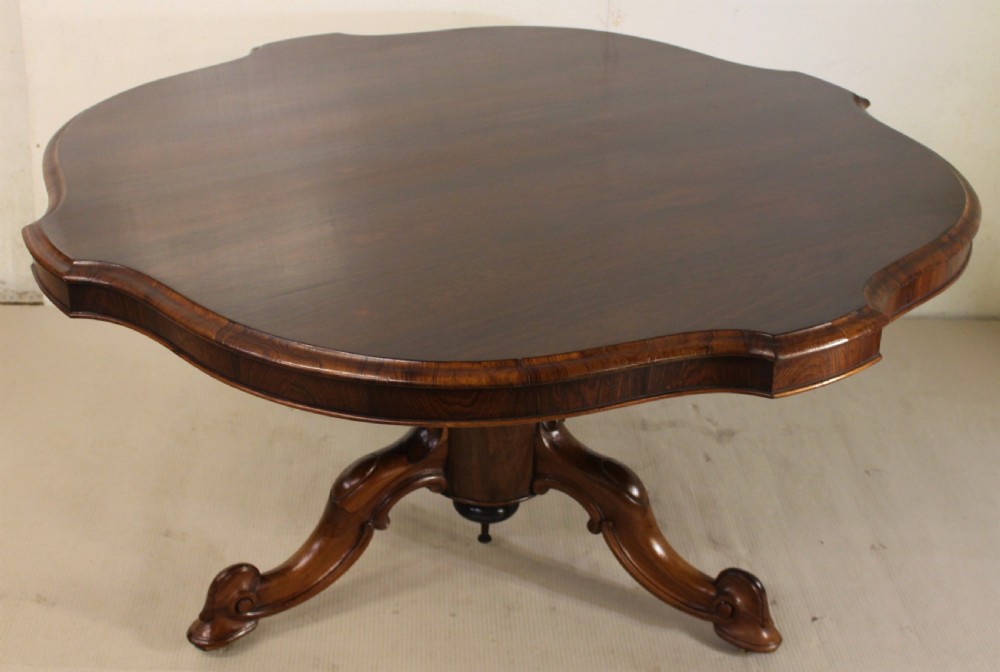 victorian rosewood loo table