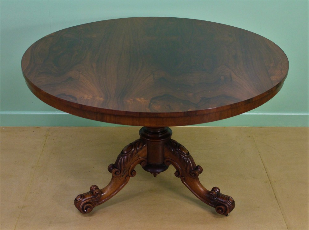 victorian rosewood circular centre dining table