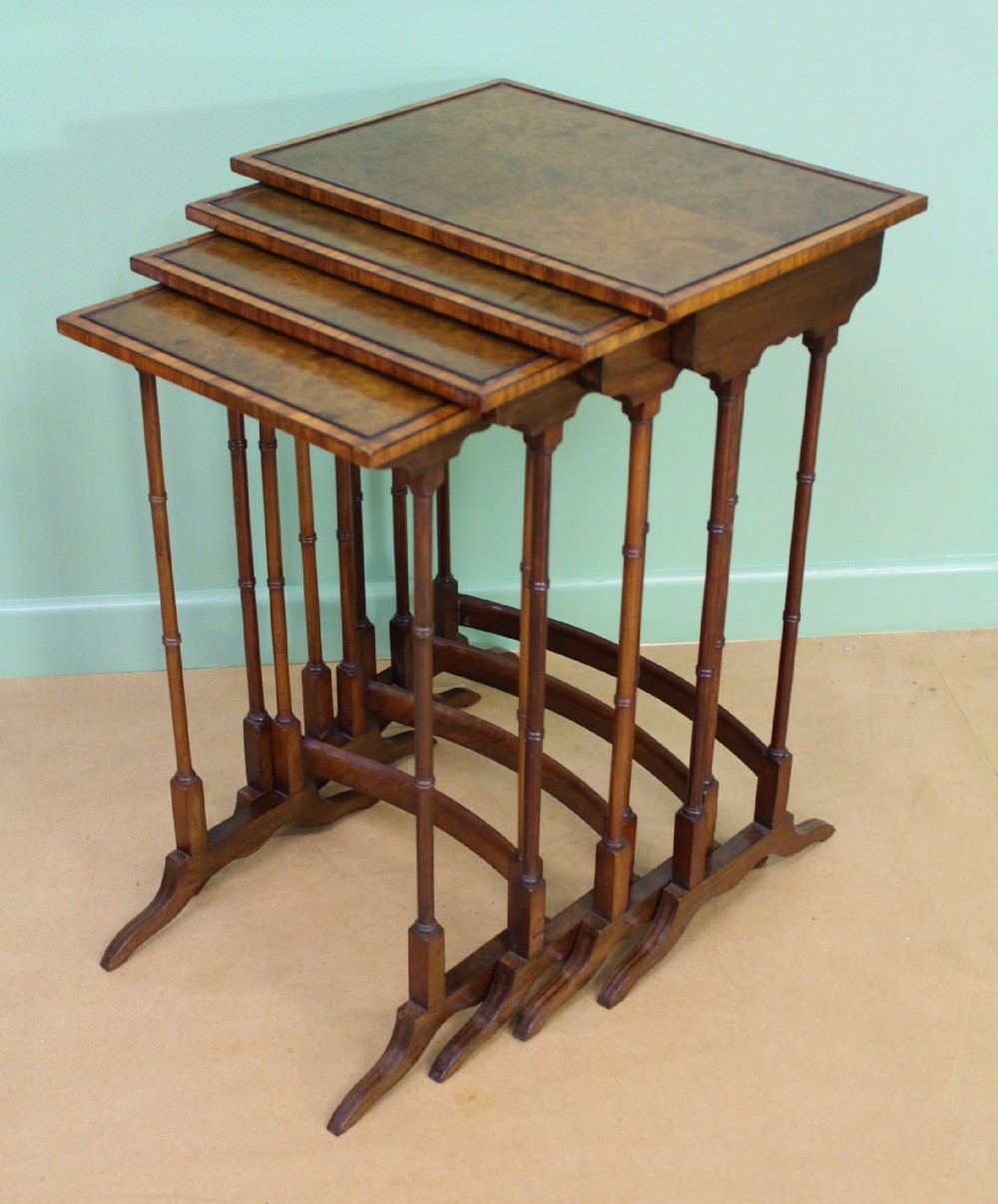 edwardian nest of 4 tables