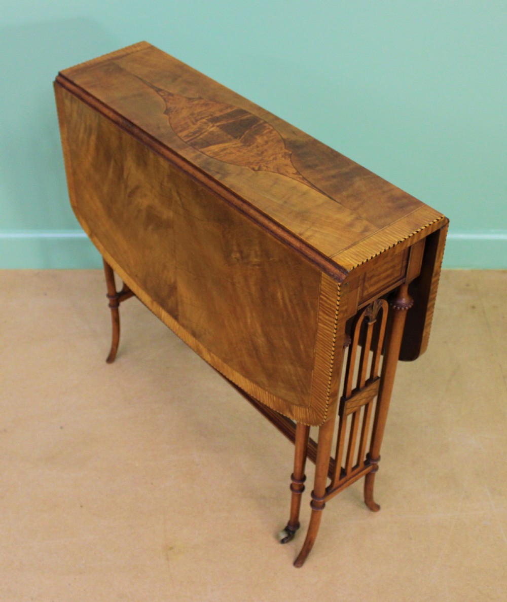 inlaid satinwood sutherland table