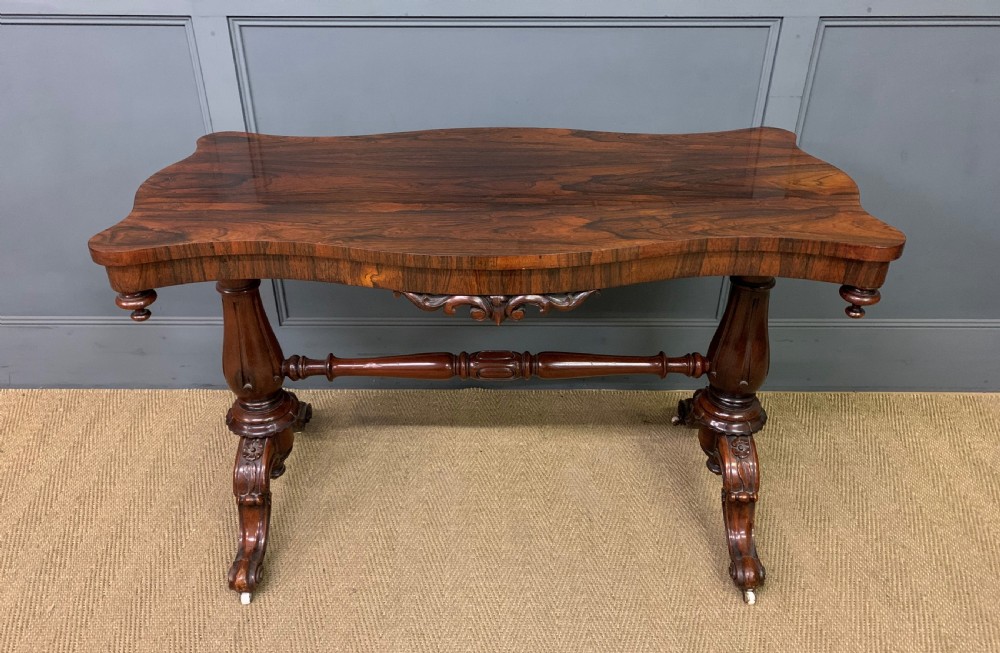 victorian rosewood stretcher table