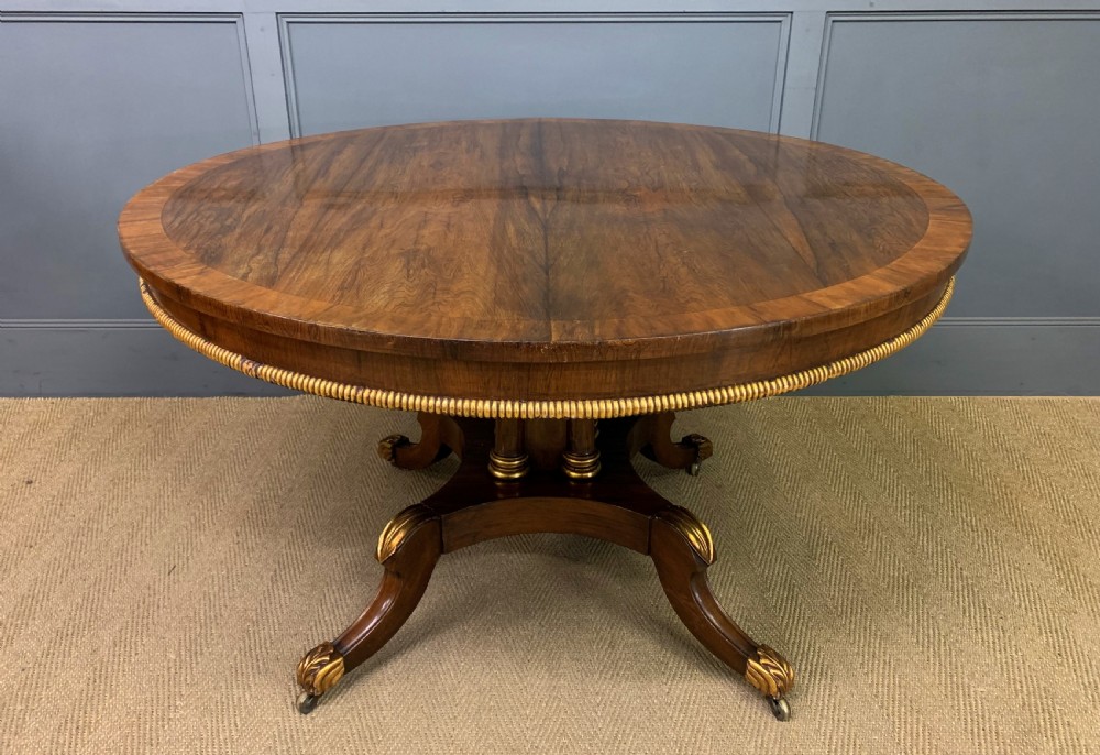 regency rosewood loo table
