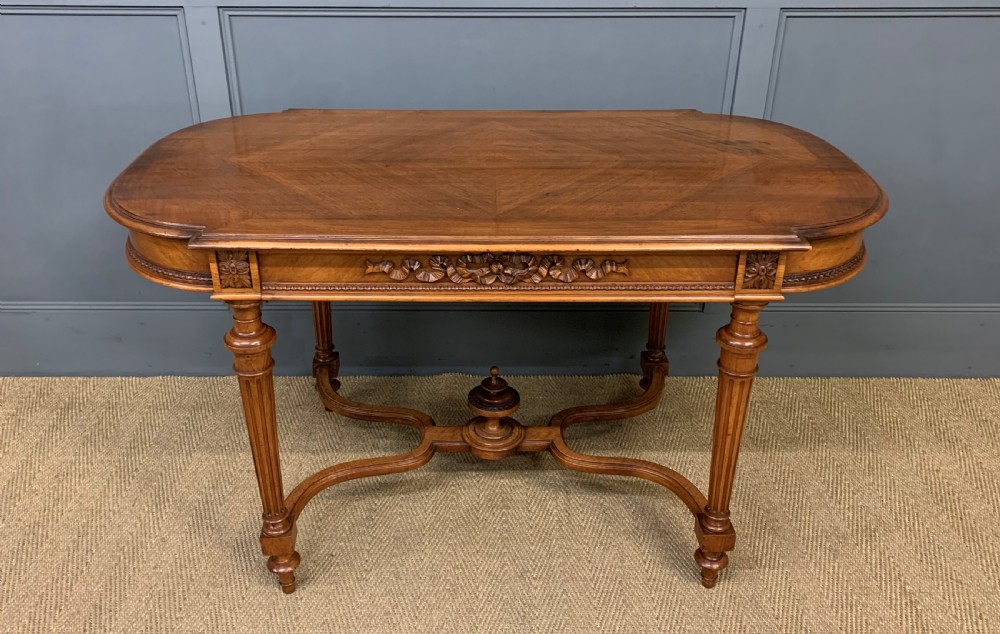 french walnut centre table