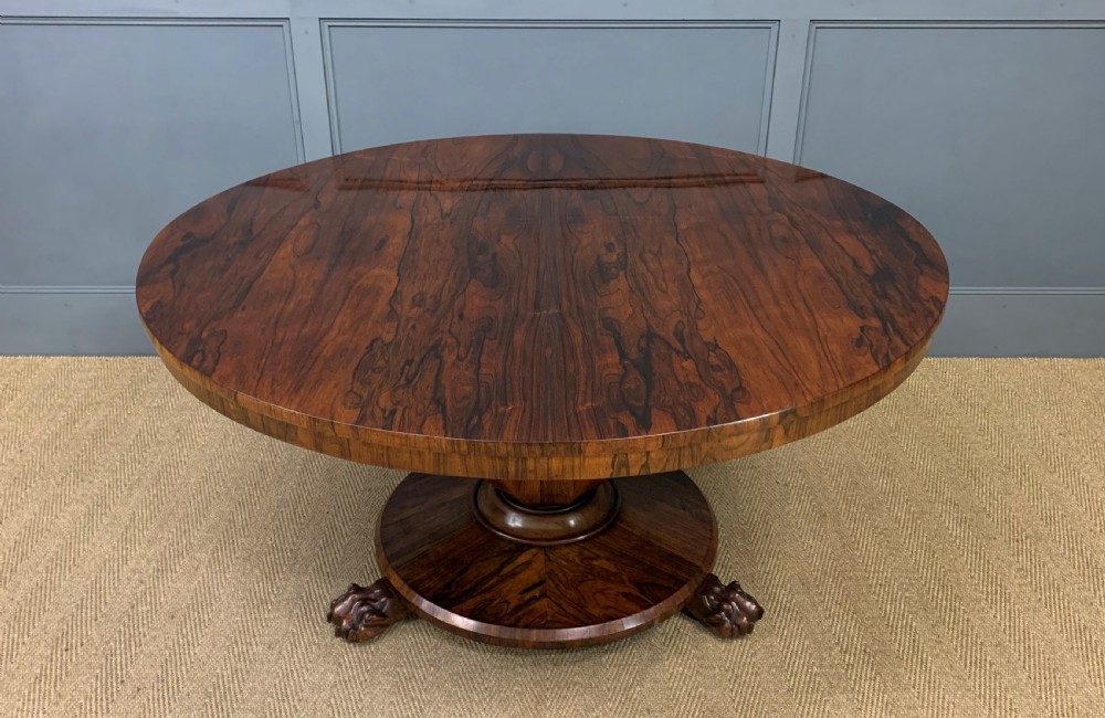 early victorian rosewood loo table