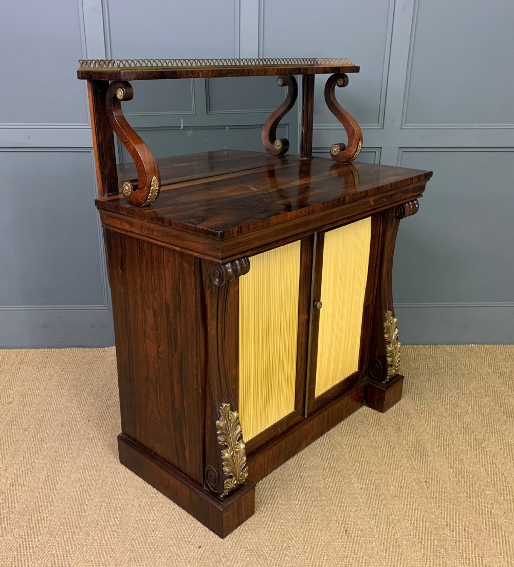 brass mounted regency rosewood chiffonier