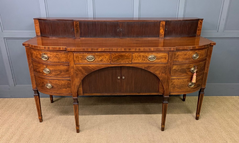 large george iii inlaid mahogany sideboard