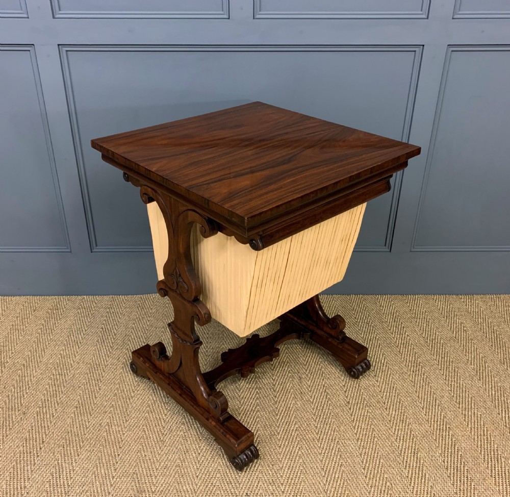 william iv rosewood work table