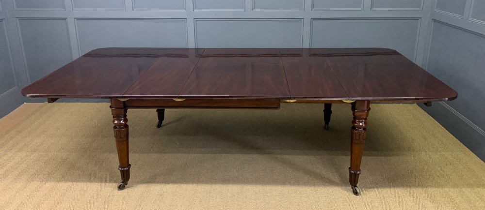 george iv mahogany extending dining table