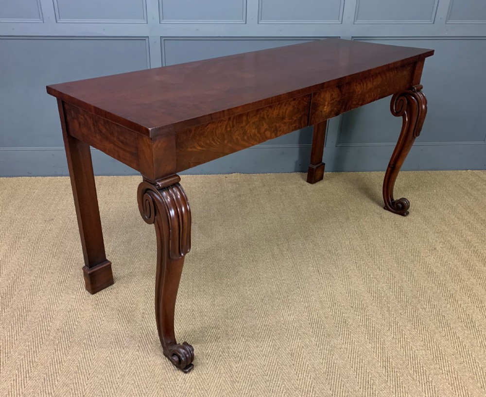 large regency period mahogany serving table