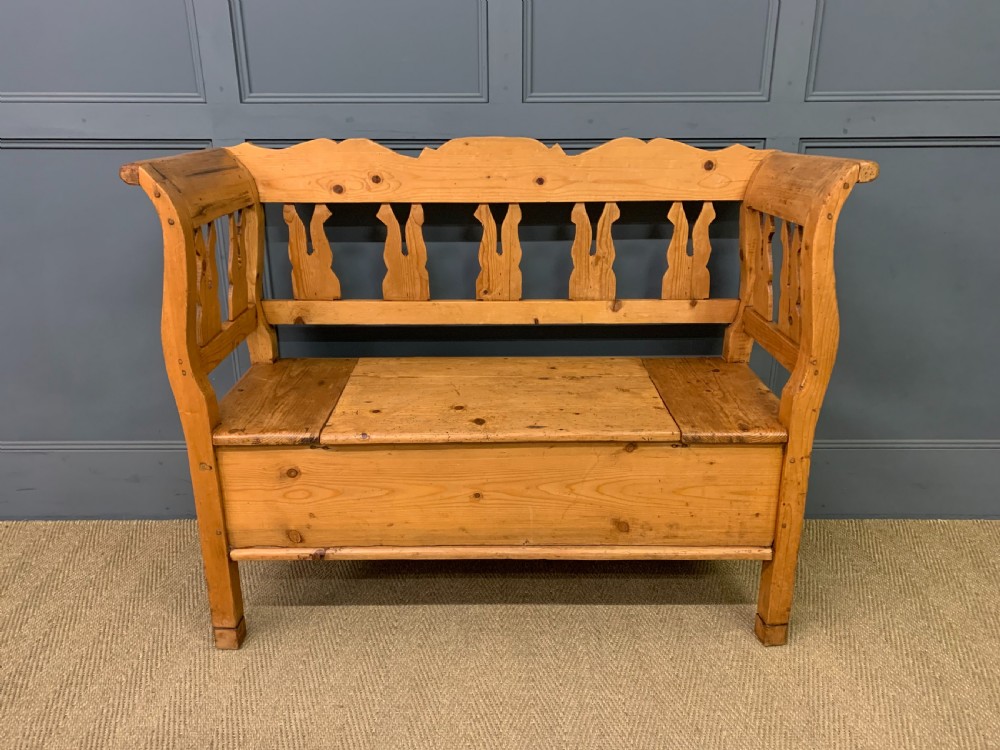 scandinavian pine bench