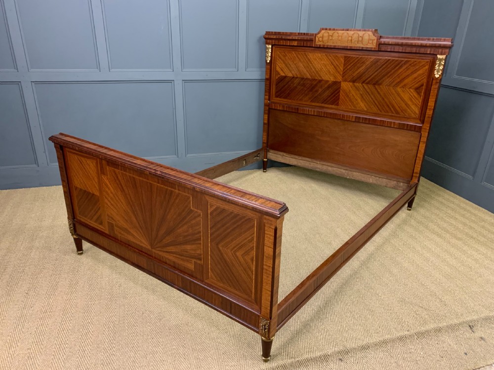 inlaid kingwood french double bed