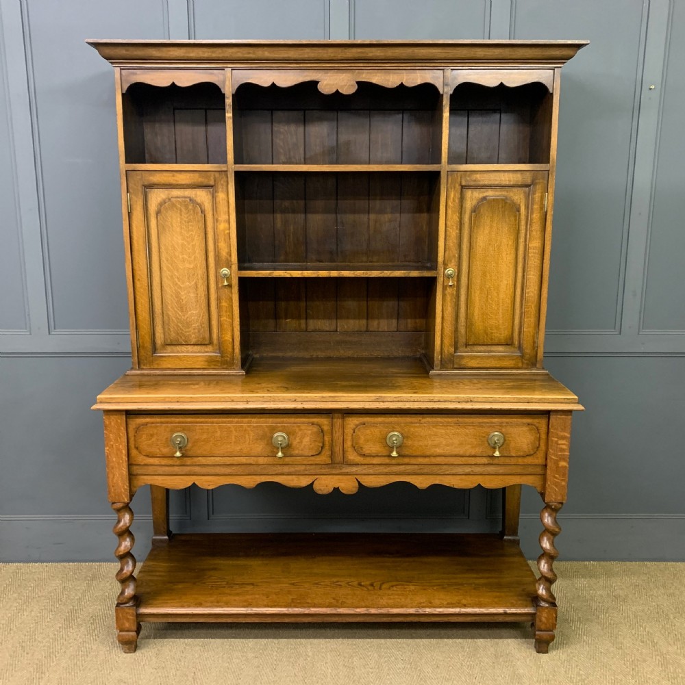 welsh oak pot board dresser