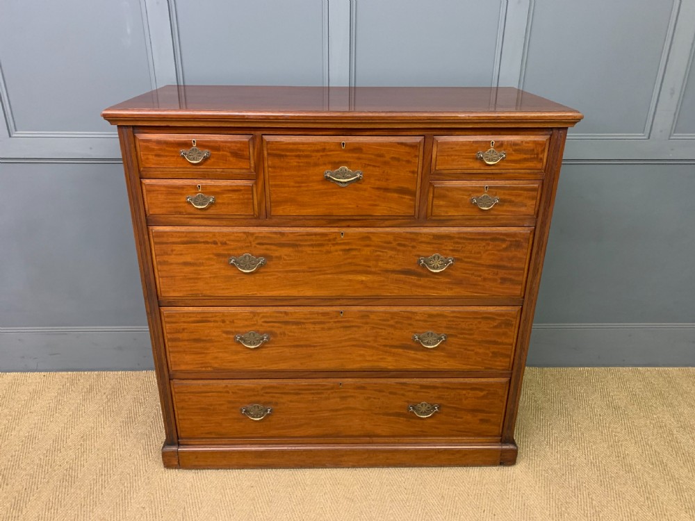 large edwardian mahogany chest by jas shoolbred