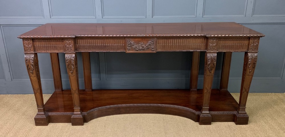 large adams style mahogany serving table