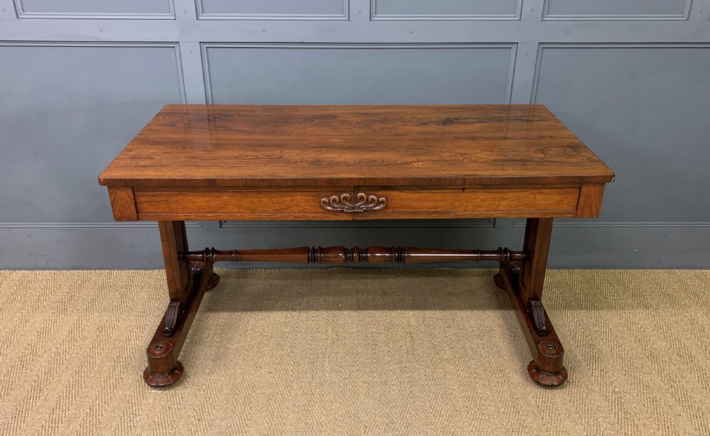 william iv rosewood library table