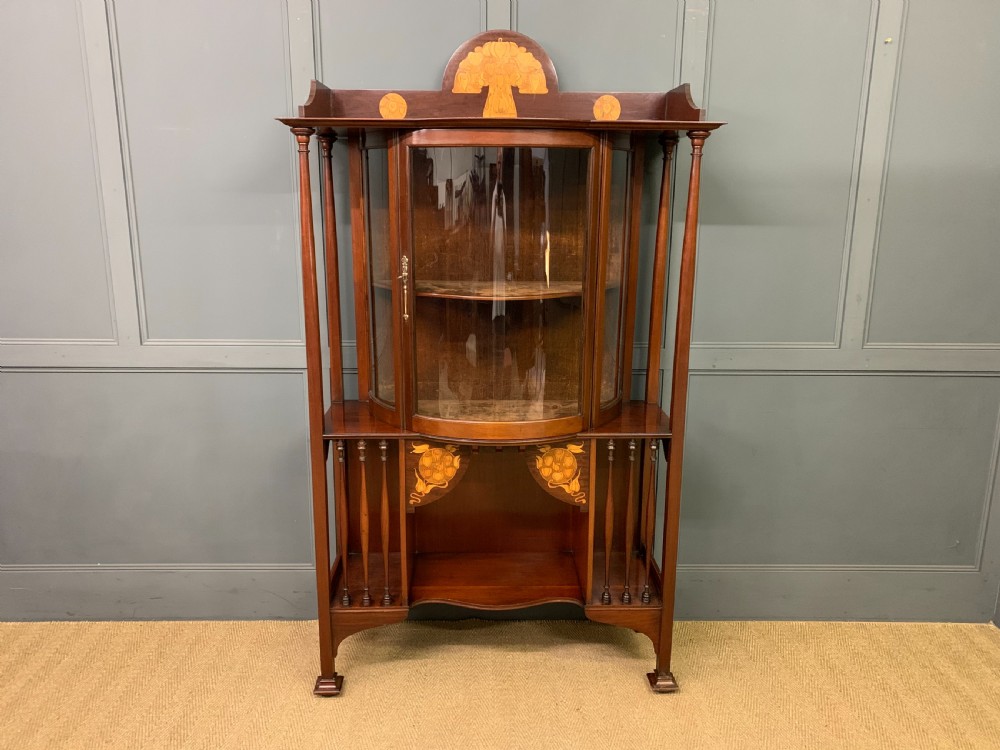 shapland and petter arts and crafts display cabinet