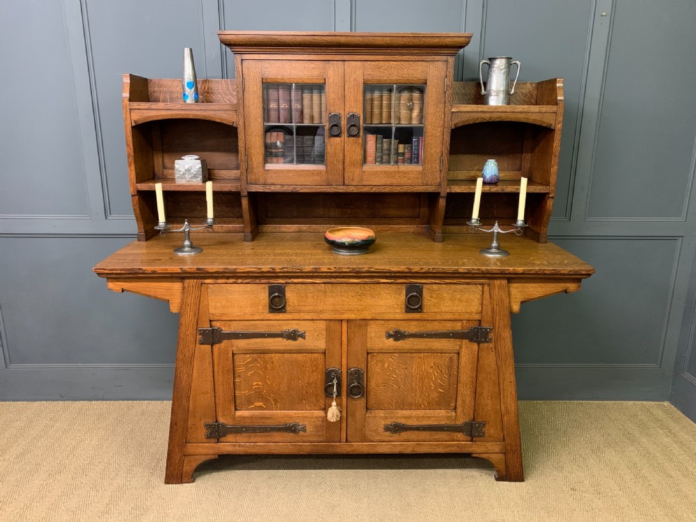liberty co arts and crafts period oak dresser
