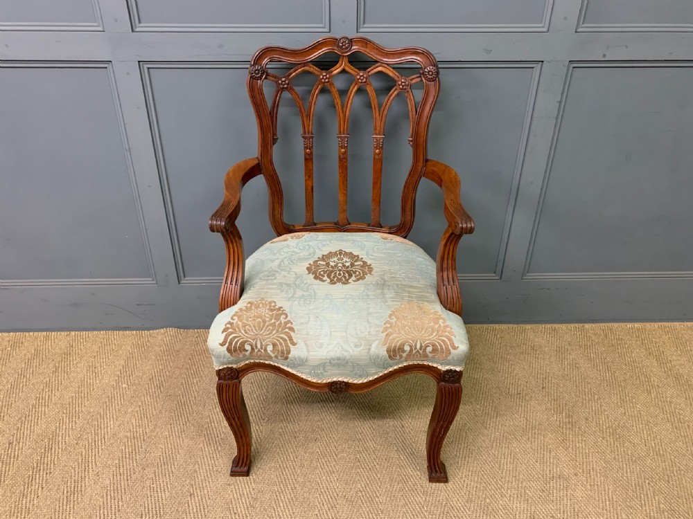 edwardian mahogany desk armchair