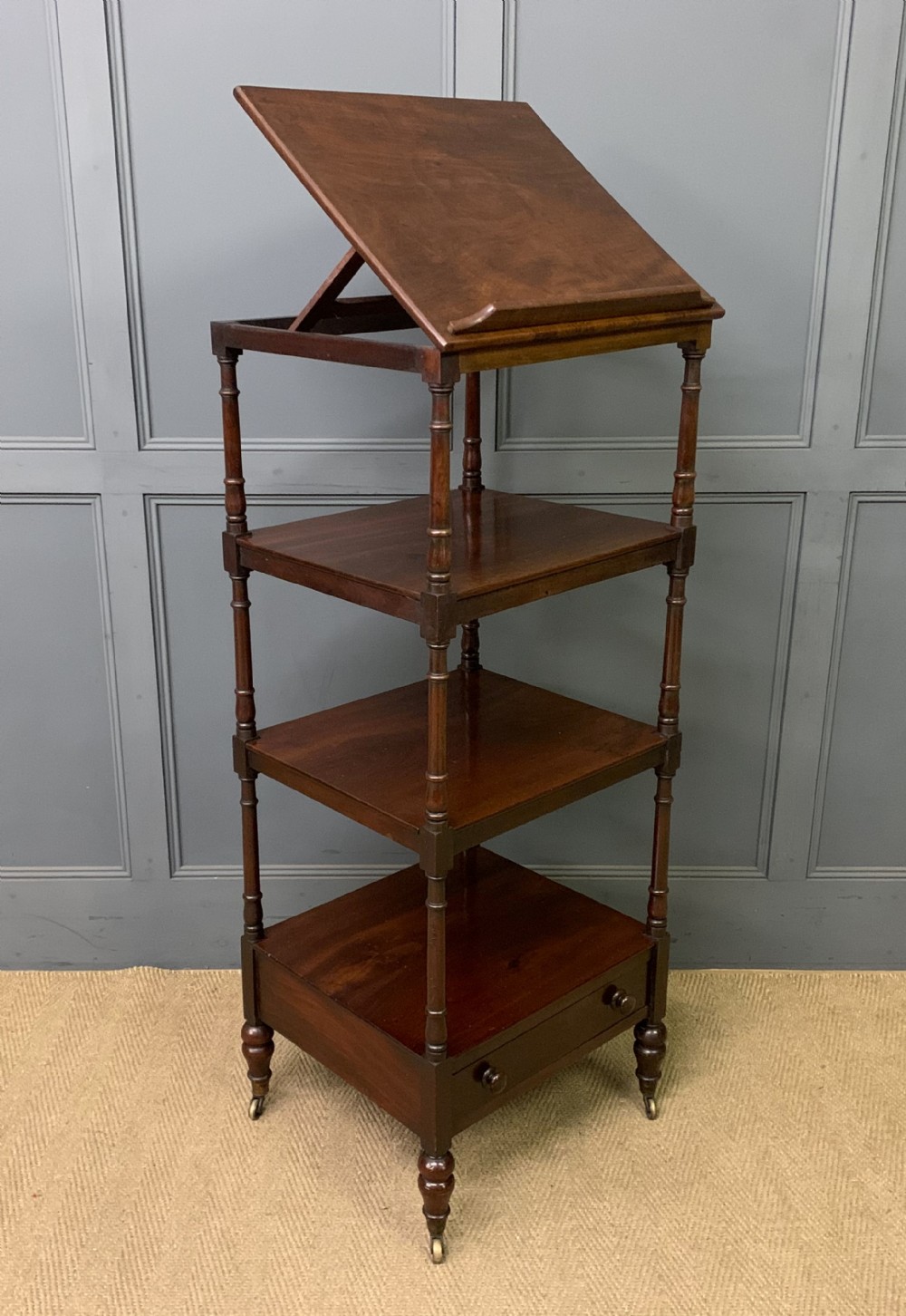 georgian mahogany 4 tier whatnot