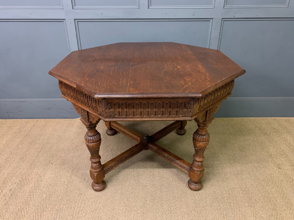 gillows oak centre table