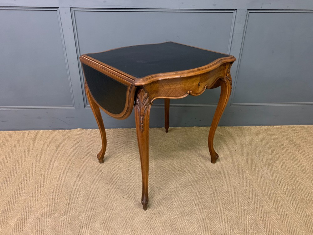 french walnut flap table