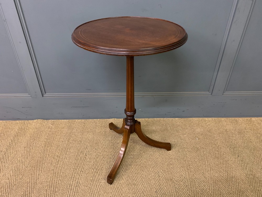 edwardian inlaid mahogany wine table