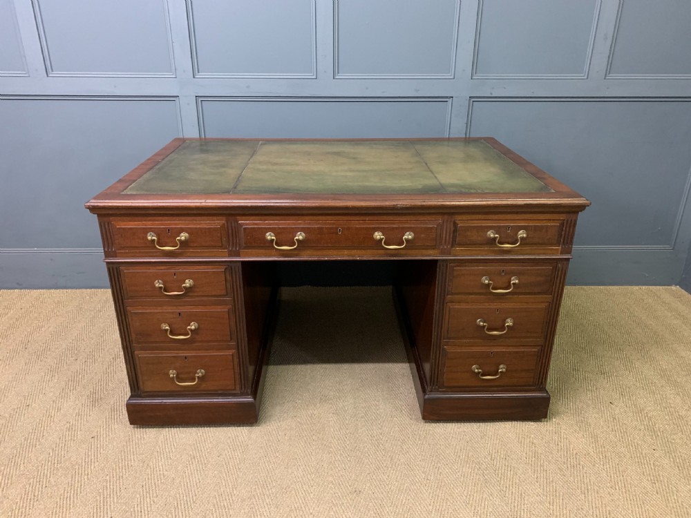 walnut partners pedestal desk by maple co