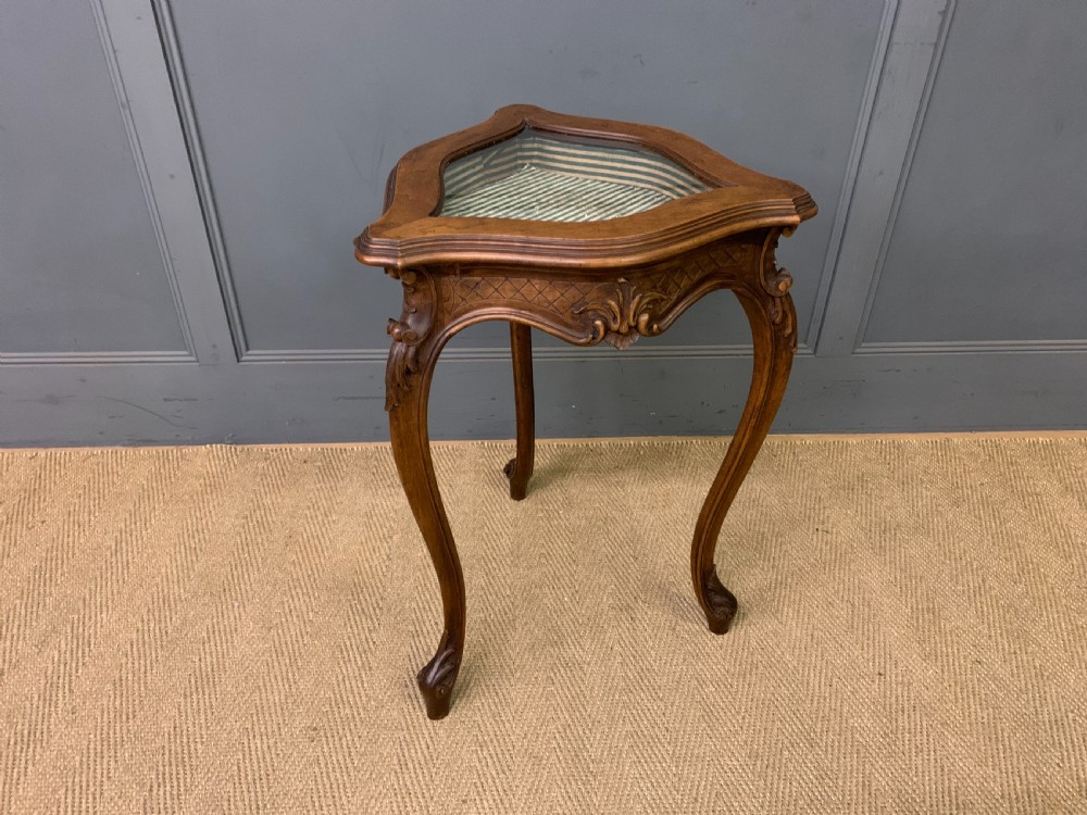 french walnut bijouterie table