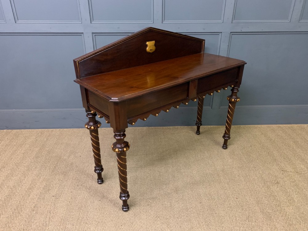 victorian mahogany hall table