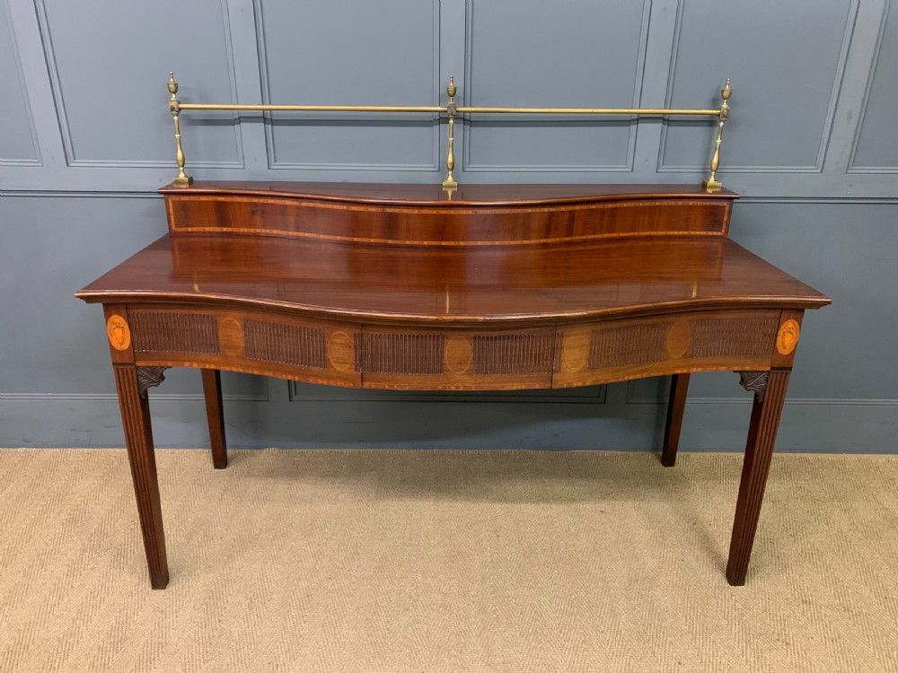 george iii serpentine fronted mahogany serving table