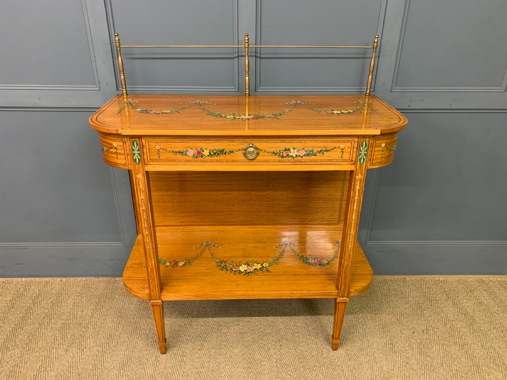 painted satinwood side table