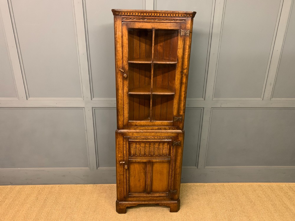 ipswich oak corner cabinet