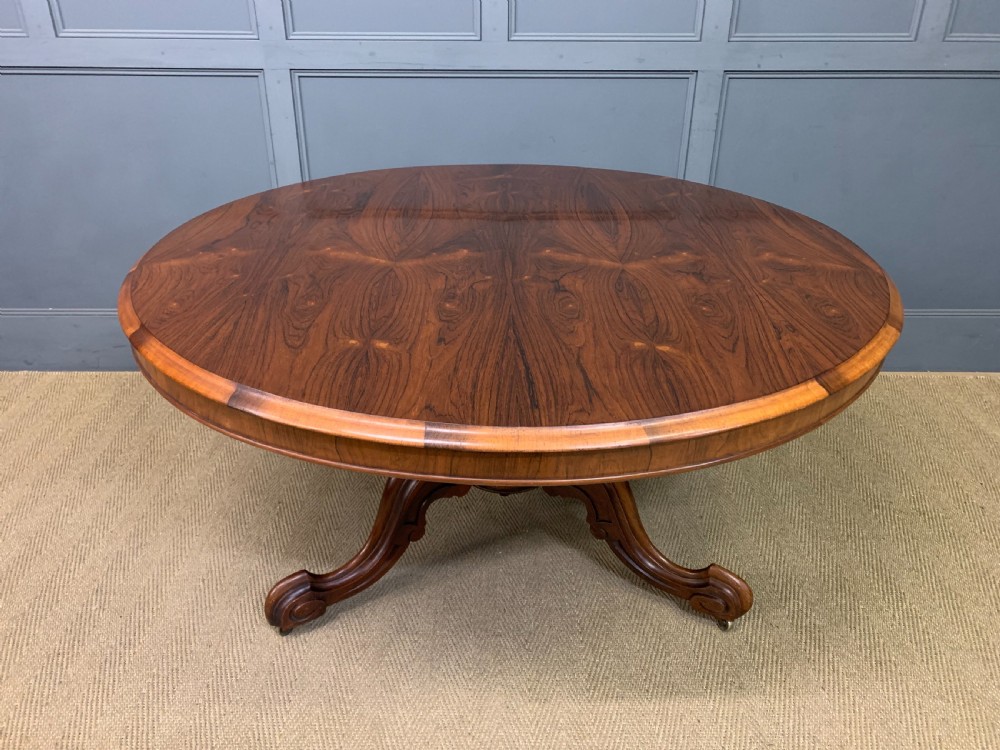 victorian rosewood loo table
