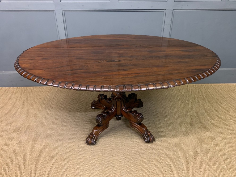 regency period rosewood centre table