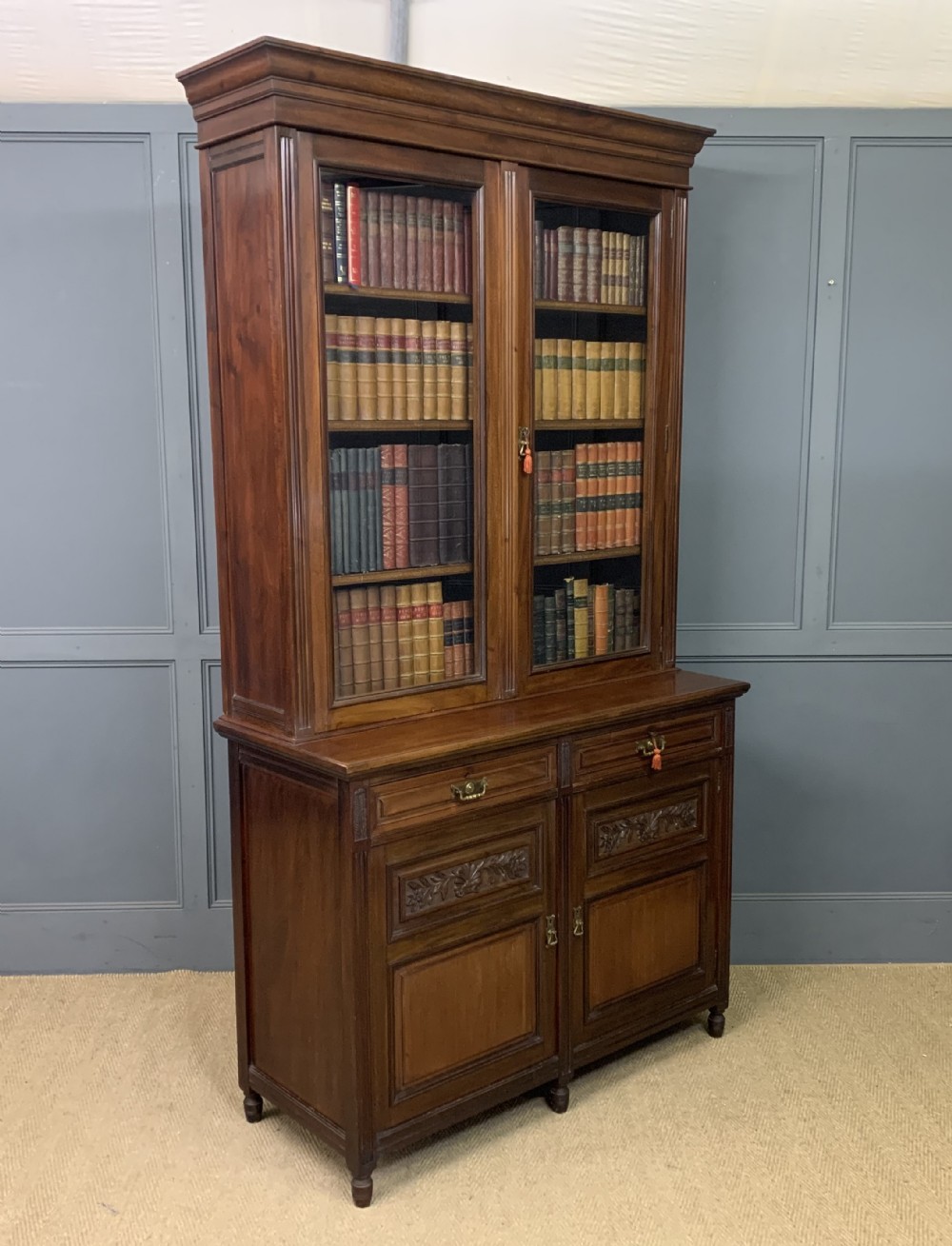 victorian mahogany bookcase