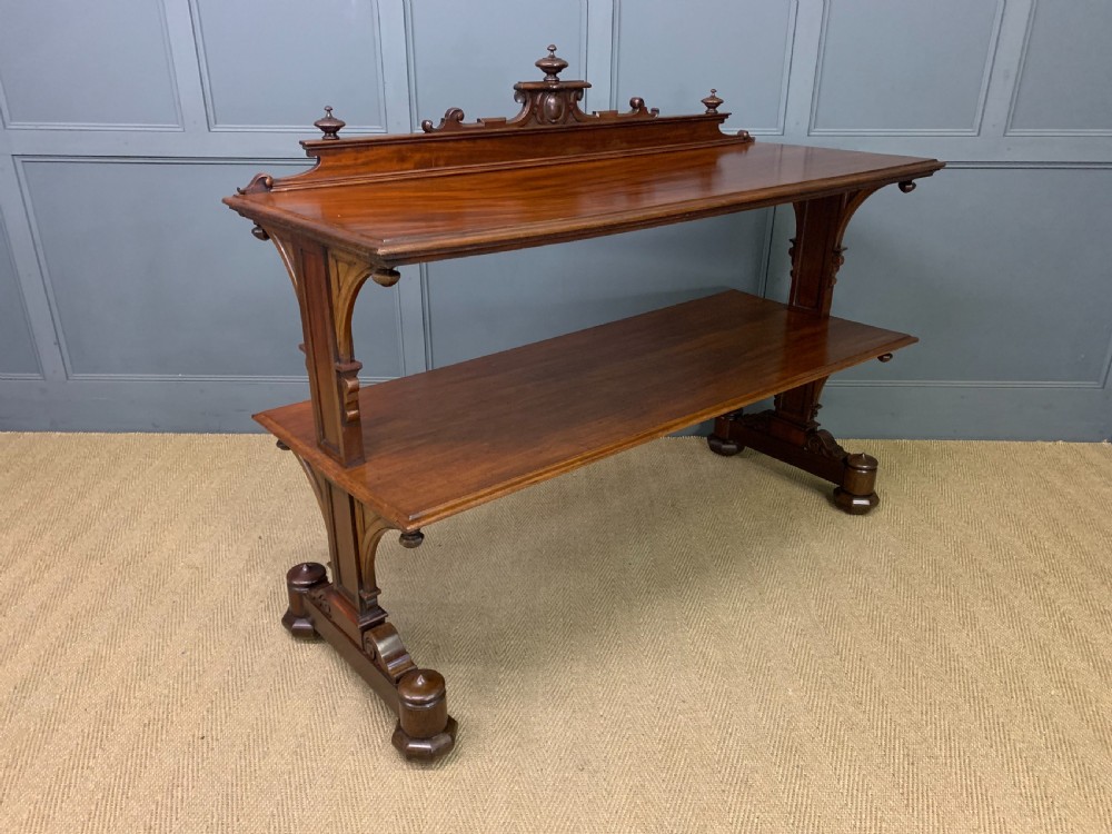 large sized victorian mahogany buffet
