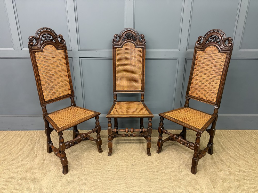 set of 3 carolean style chairs