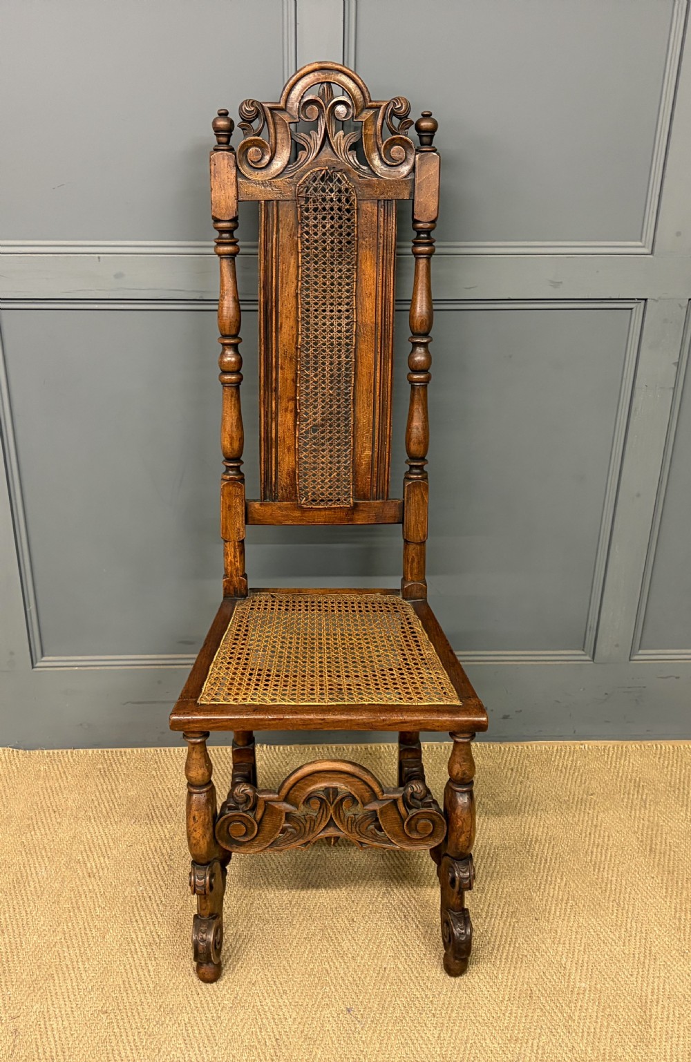 carolean high back chair c1680