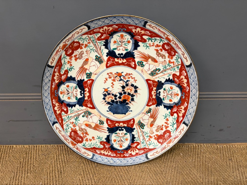 large 19th century imari charger