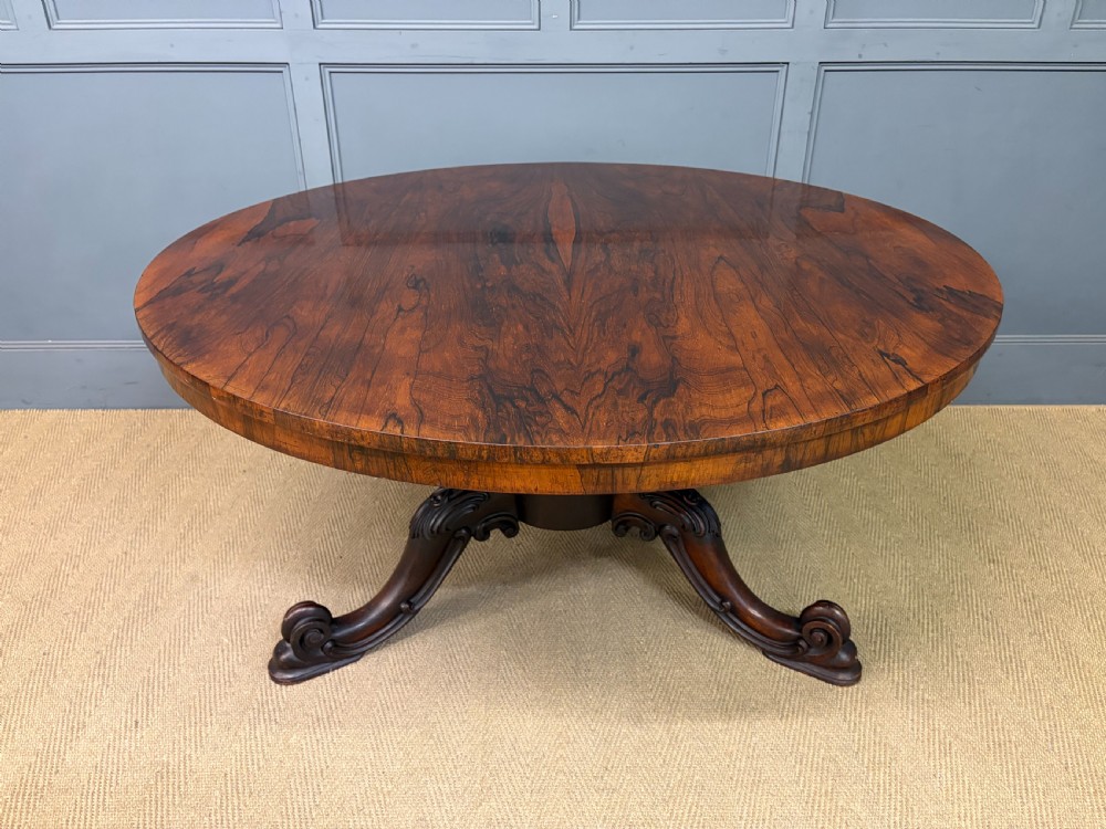 victorian rosewood loo table