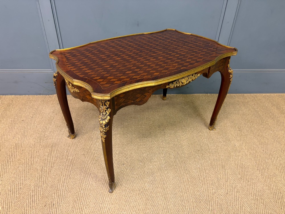 french parquetry coffee table