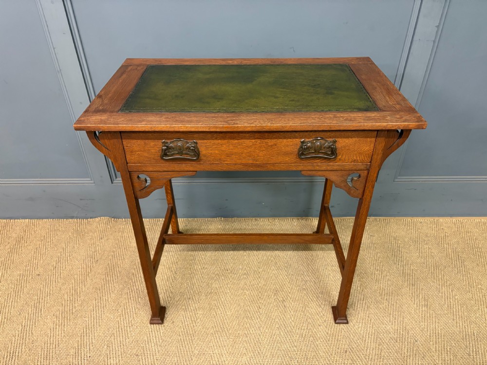 arts and crafts oak table